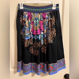 Flying Tomato Size SMALL Skirt Colorful Boho Embroidered Waist Band S